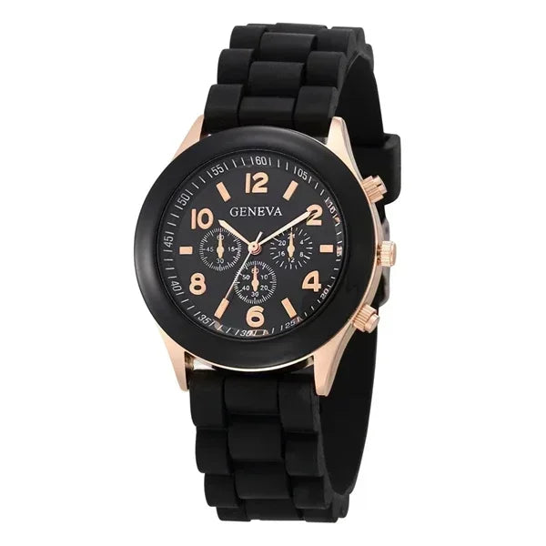 Women Watches 2024 New Fashion Luxury Brand Women Watch Silicone Strap Quartz Wrist Watch for Female Relogio Feminino Zegarki