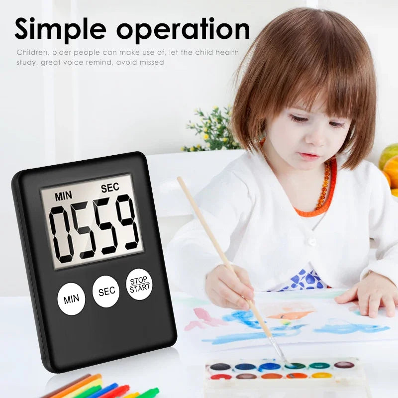 Kitchen Gadget, Electronic LCD Digital Screen Cooking Timer, Count Up Countdown Clock, Alarm Sleep Stopwatch Clocks