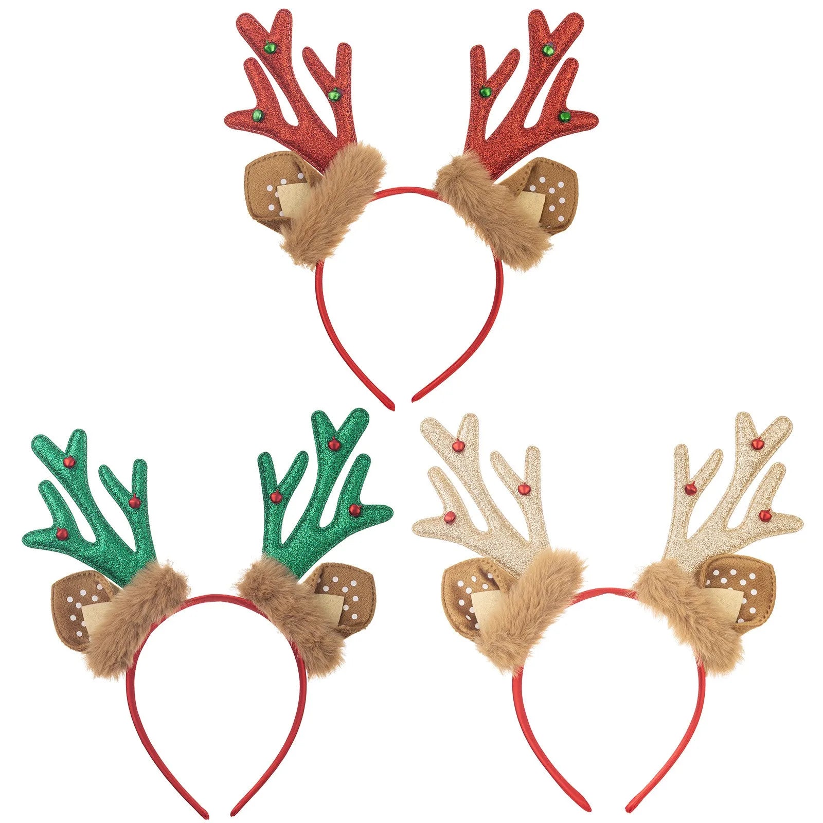 Christmas Gift Christmas Headband Christmas Head Buckle Antler Headband Holiday Party Dress Up Plush Headband for Christmas