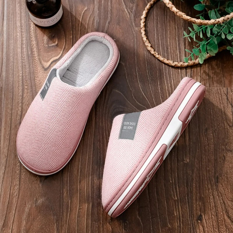 Winter Men's Slippers Warm Cotton Slippers Lightweight Comfortable Casual Shoes Home Indoor Couples Flats Non Slip Soft Slippers