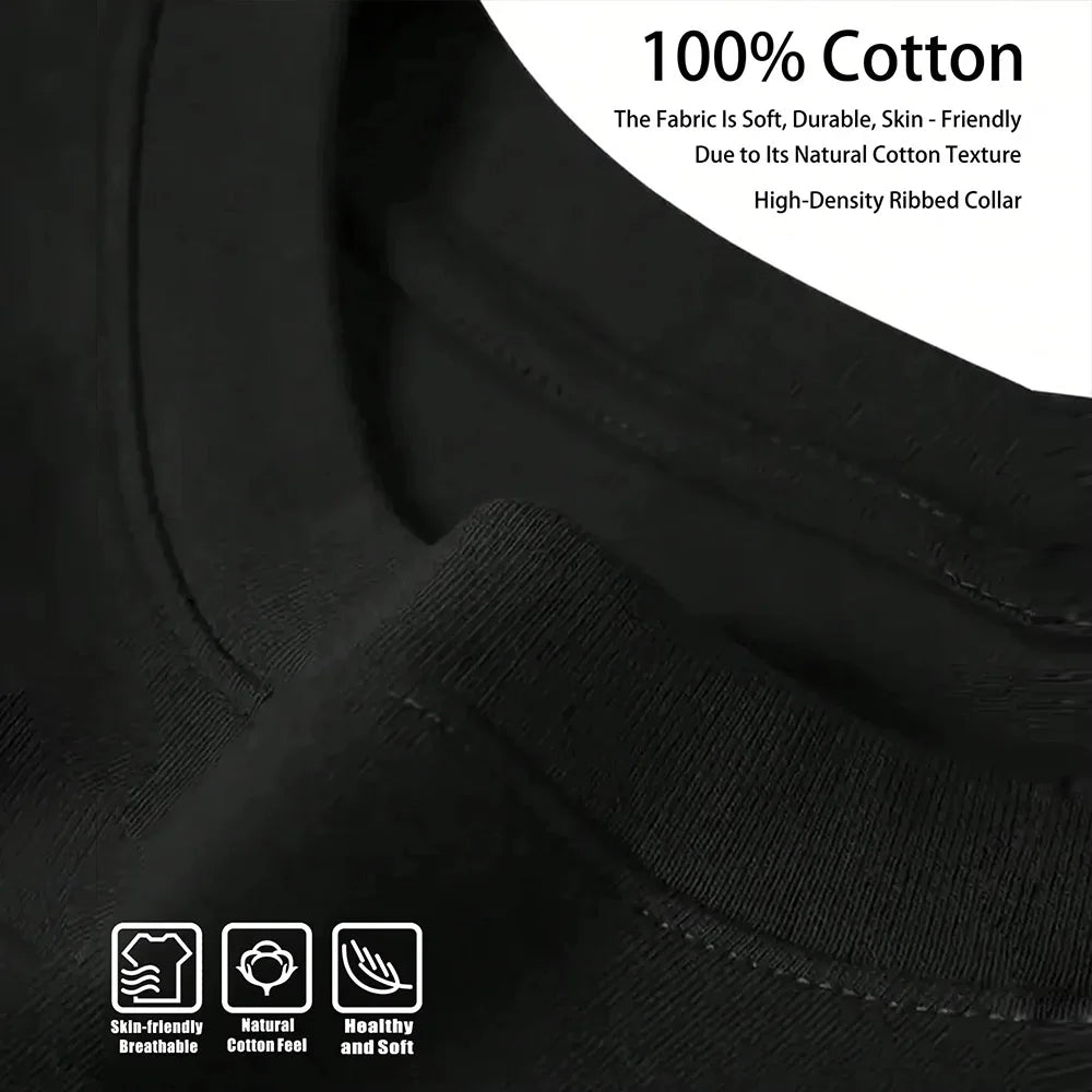 Halloween  T-Shirt for Scary Movie Inspired Cotton Crewneck Top Women's Pure Cotton T-shirts Short Sleeves Street Fashion Trend