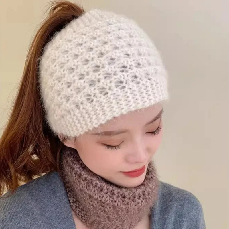 Winter Warm Knitted Headband Windproof Wool Knitting Warm Hair Band Cold Autumn Cover Ears Thermal Headwear Hair Accessories