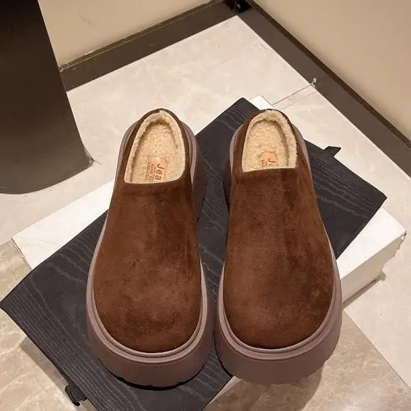 Shoes Woman 2025 House Slippers Platform Pantofle Cover Toe Winter Footwear New Slides Female Shoes Womens Slippers Outdoor Plat