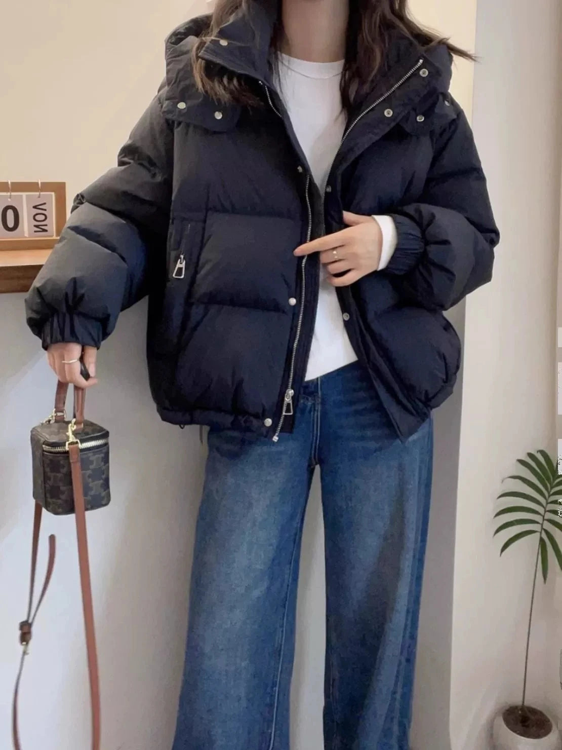 Women Autumn Winter Short Down Jacket 2025 New Plus Size Loose Cotton Padded Jacket Women Hooded Warm Casual Jacket Women Parkas