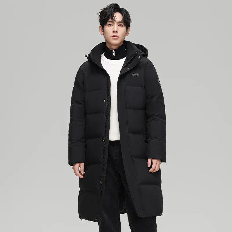 Canada Fashion Winter Jackets for Man Down Parka Coat Man White Goose Down Jacket Hooded Warm Thick Long Puffer Jacket HXY252