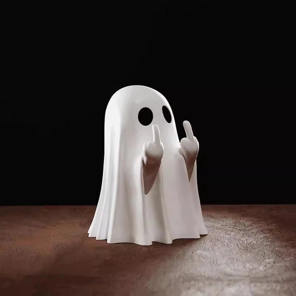 Halloween Ghost Ornament Cute Resin Creative Pen Holder Funny Creative Ghosts Home DIY Decor Cute Tabletop Ornaments Funny Gifts