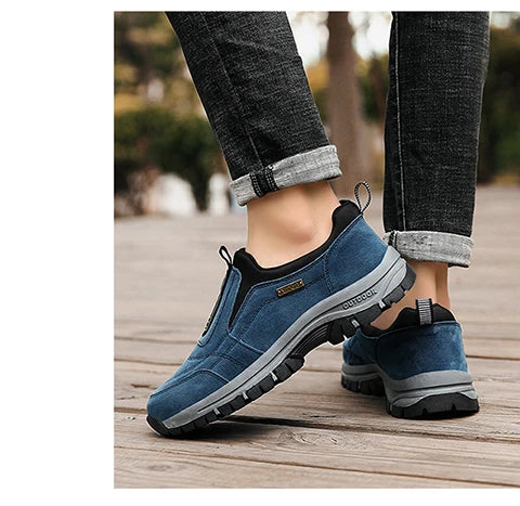 Men's non-slip casual sports shoes wear-resistant hiking shoes Outdoor 2025 fashion comfortable flat walking shoes for men