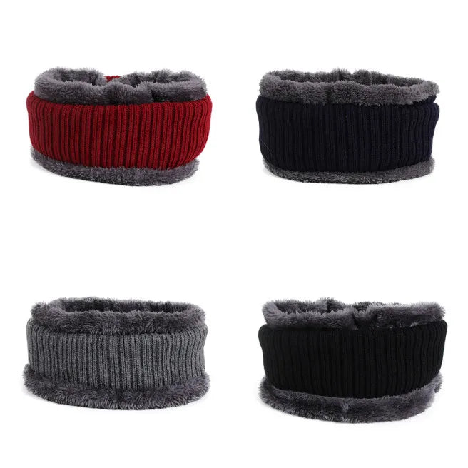Winter Hats For Men Skullies Beanie Hat Winter Cap Men Women Wool Scarf Caps Set Balaclava Mask Gorras Bonnet Knitted Hat