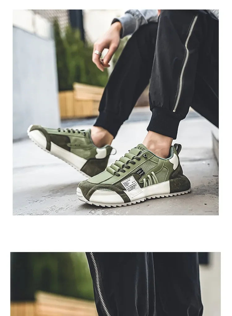 Shoes for Men Casual Sports Trend Designed Personality Elastic Band Vulcanized Shoes Men Sneakers Comfortable Breathable Shoes