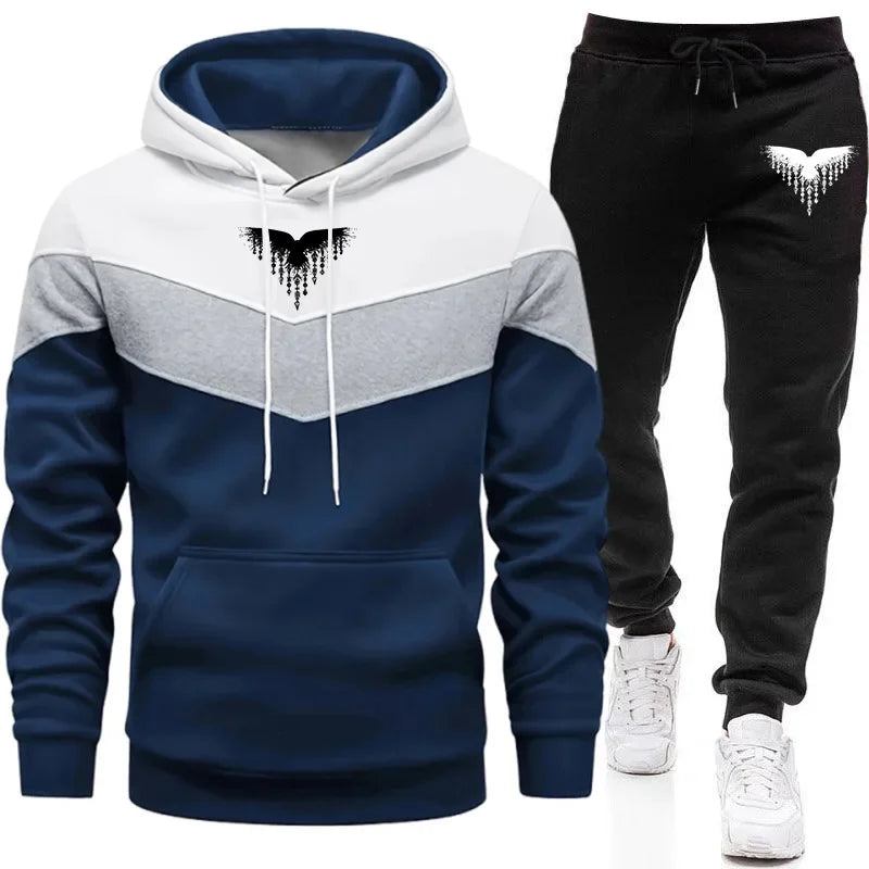 Men's Tracksuit Hoodie Sweatpants Urban Casual Fashion Sportswear Autumn Winter Home Outdoor Comfort Warm Outfit