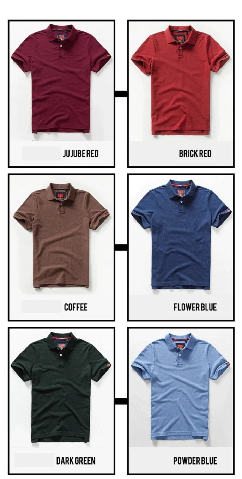 Shirts for Men 2025 Streetwear Fashion Summer Men Lapel Cotton Golf Wear Tops Luxury Polos Oversized Shirts and Blouses T-shirts