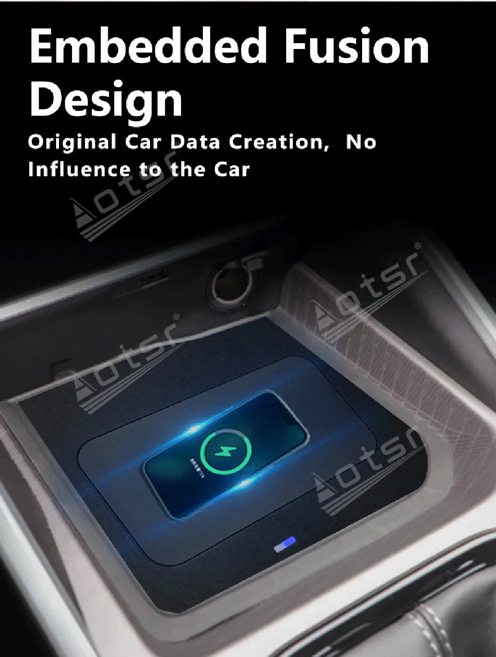 For Geely Emgrand 4th generation 2022 to 2023 Center Console Accessories Charging Pad Car Smart Accessories Module