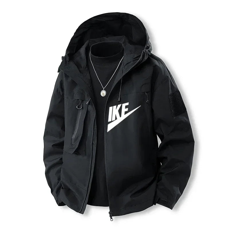 2025 New Men's Printed Jacket - Wide-leg Windbreaker - Fashionable Outdoor Sportwear - Summer-Autumn Hooded Jacket - Mountain Ja