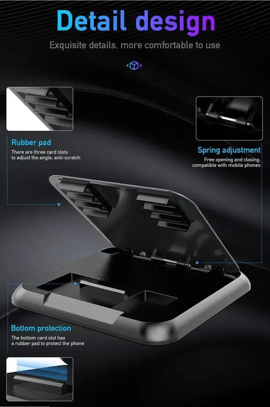 Car Phone Holder GPS Navigation Dashboard Phone Holder Stand For VW GTI Polo Golf Passat Tiguan Arteon Touareg Caddy Jetta