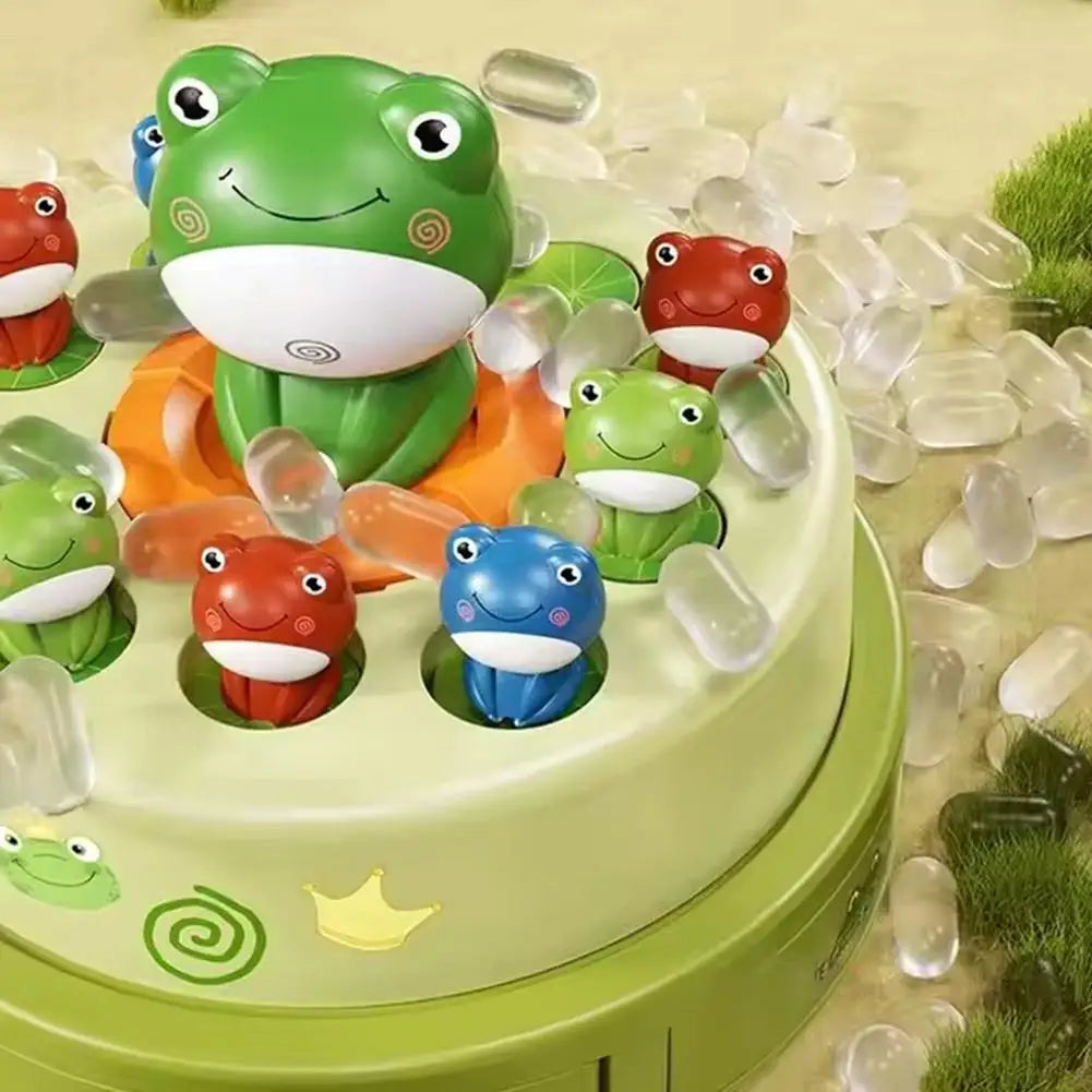 Kid Toy Launch Frog Cartoon Flying Frog Catching Funny Toy Development Sensory Interaction1 2 Players Game Puzzle Toy