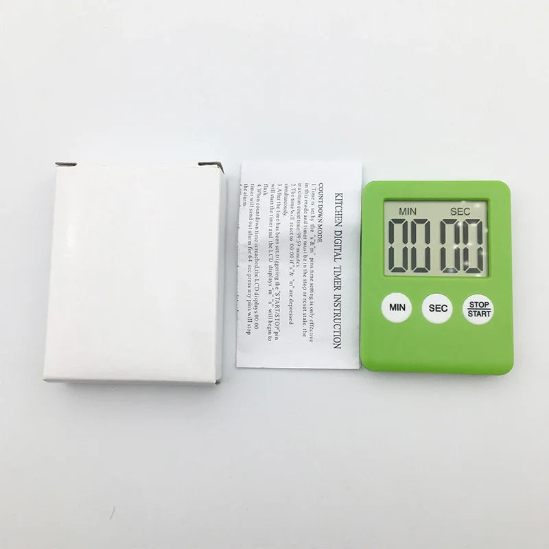 Kitchen Gadget, Electronic LCD Digital Screen Cooking Timer, Count Up Countdown Clock, Alarm Sleep Stopwatch Clocks