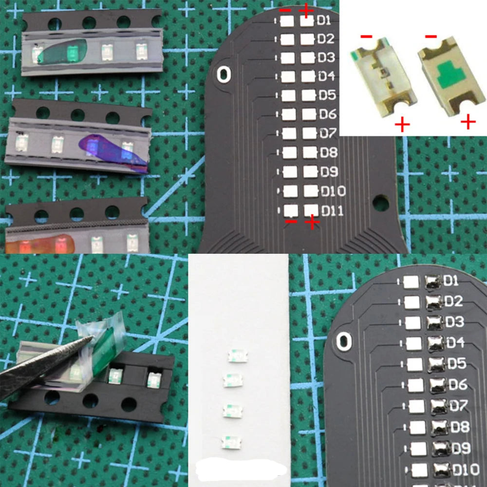 DIY Electronic Top Kit LED Fingertip Gyro Manufacture DIY Kit Fun Top Welding Electronic Components Circuit Board Kit