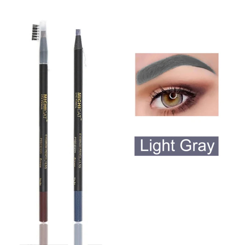 1PC Eyebrow Pencil Waterproof Microblading Eyebrow Pen Tint Tattoo Eyebrows Makeup 6 Colors Natural Long Lasting Eye Brow Pencil