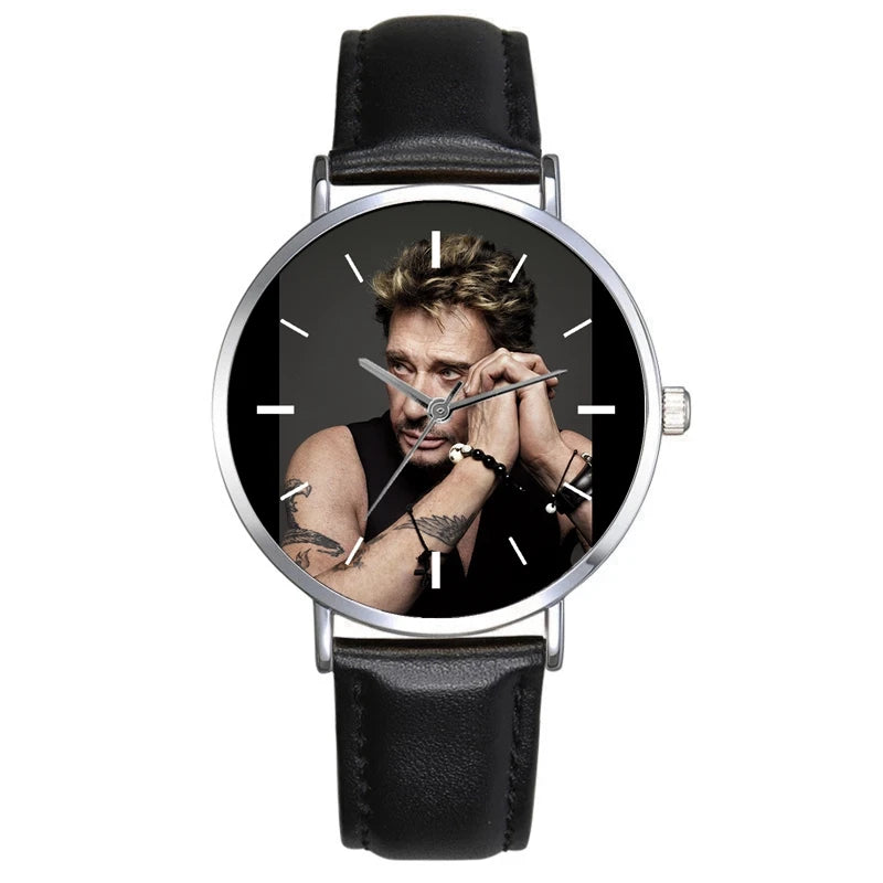 Johnny Hallyday Watches Dresses For Women Ladies Watch Quartz Wristwatch