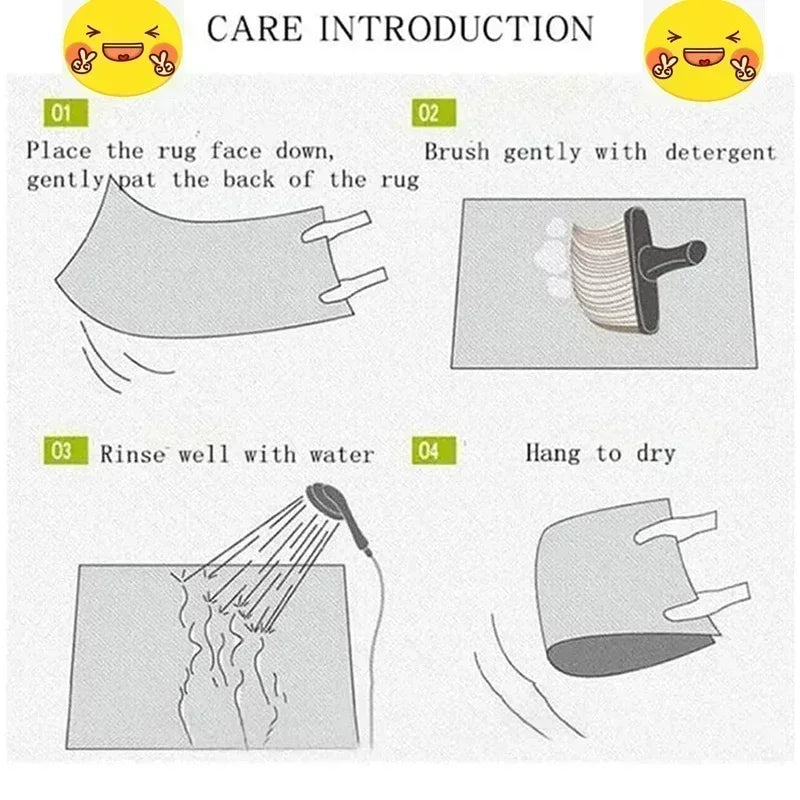 Halloween Day of The Dead Decorative Rug, Durable Home Decor Festive Atmosphere Entrance Door Mat Kitchen Mat