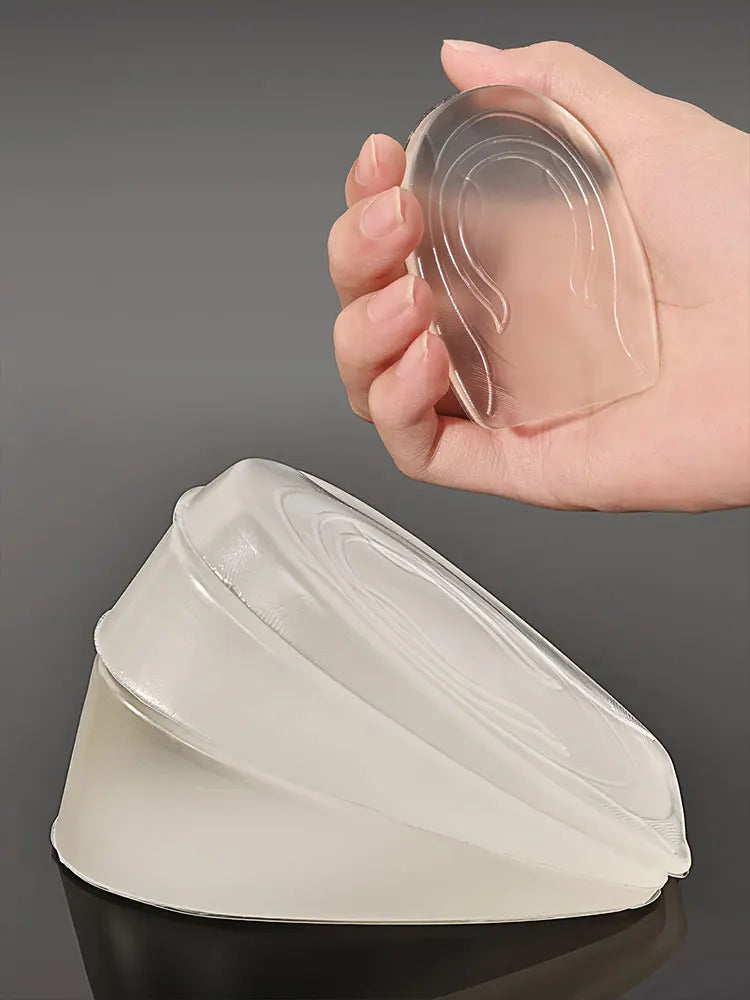 Silicone Gel Height Increase Insole Heel Lifting Inserts Shoe Foot Care Protector Elastic Cushion Arch Support Insert for Unisex