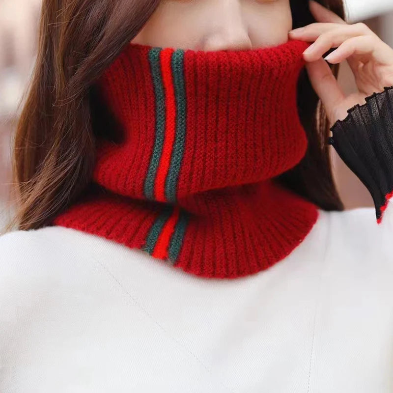 Winter Fake Collars Woman Insert Sweater Knitted High Fake Turtleneck Winter Scarf Woman Turtleneck Accessories-for Clothes