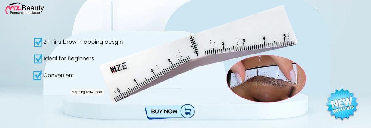 2PCS Eyebrow Marker Pen Microblading Surgical Skin Permanent Make up Supplies White Surgical Scribe Tool Tattoo Accessories Pens