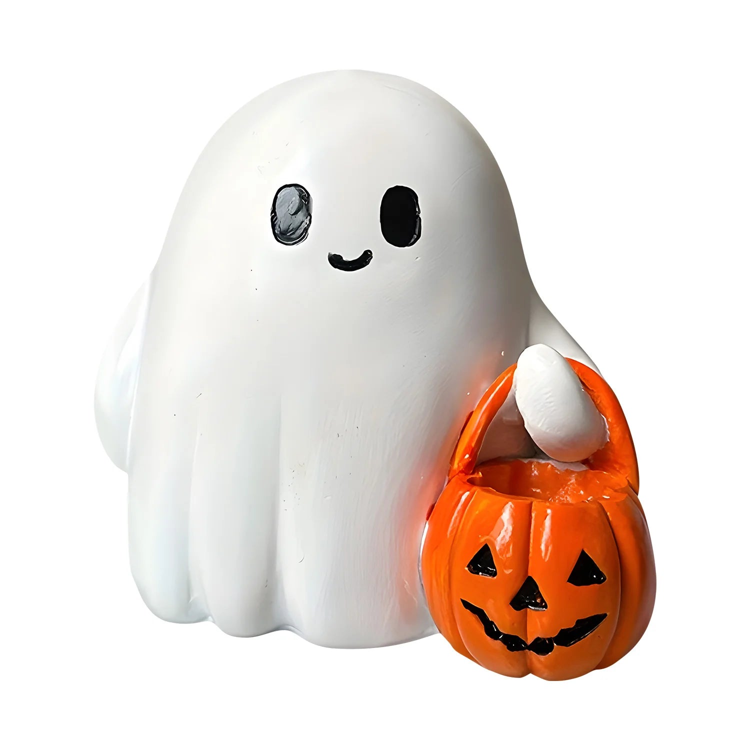 Halloween Resin Ghost Pumpkin Ornament Cute Desktop Decor Creative Home Craft