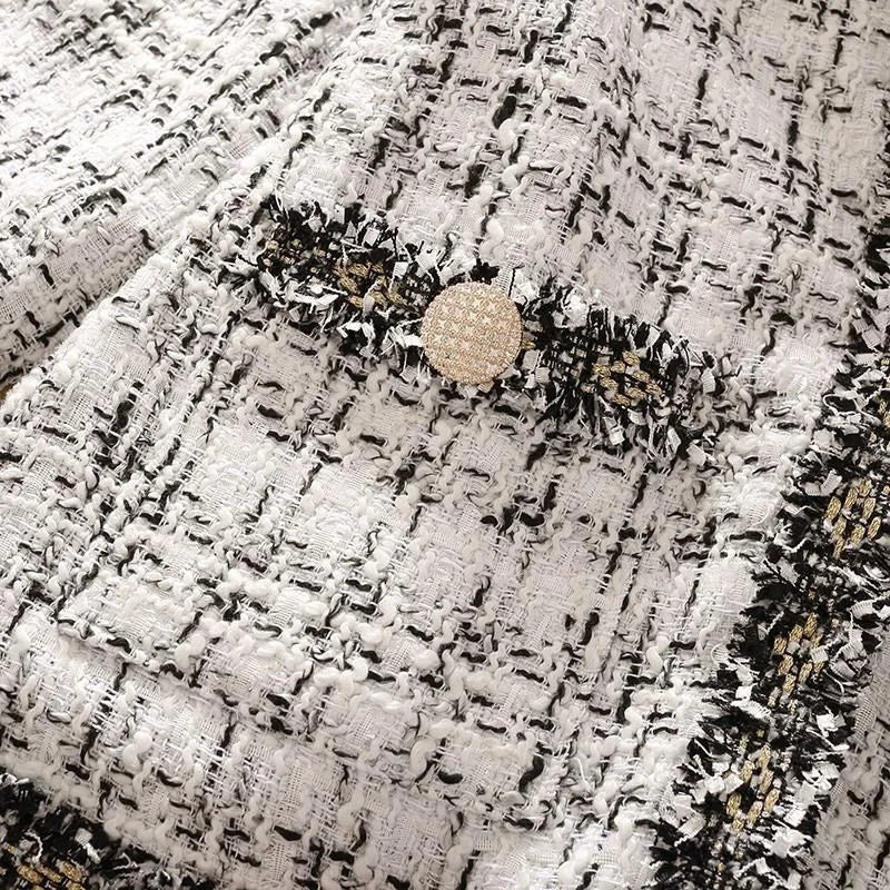 Women's Jacket Women's Jackets Spring new Trendy Ladies Short Joker Temperament Small Fragrant Tweed Coat Tweed Coat Cardigan