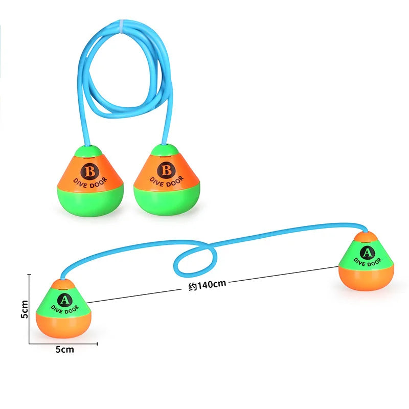 Kid's Summer Diving Water Toys 80cm 1set Diving Toy Rings Diving Swim Through Rings Strong Resilience Best Pool Gifts for Kids