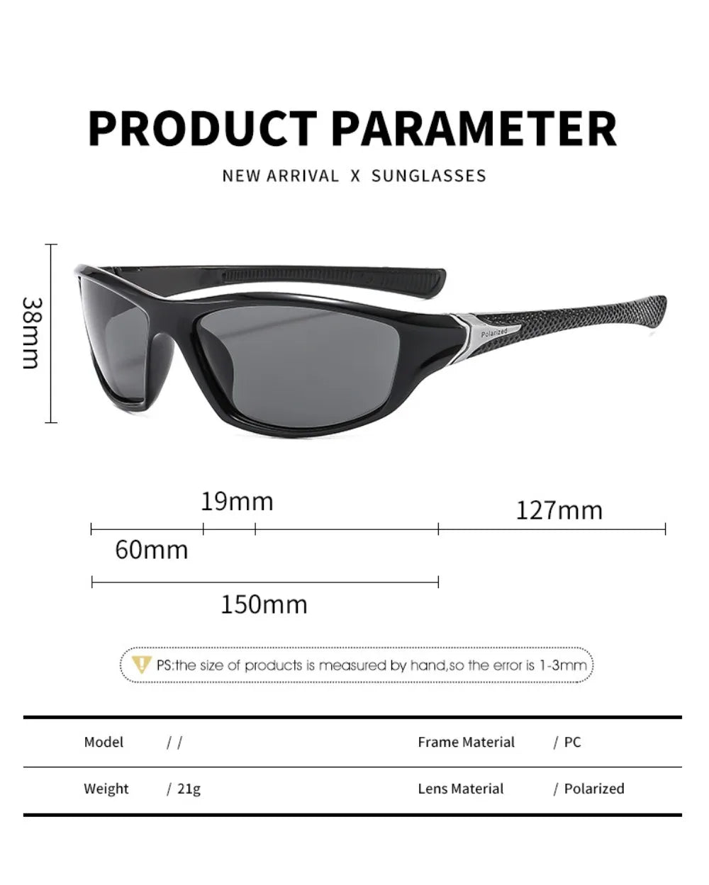 Fashion Sports Polarized Sunglasses Men Women Fishing Hiking Running Cycling Mountaineering Sport Man Sun Glasses UV400 Eyewear