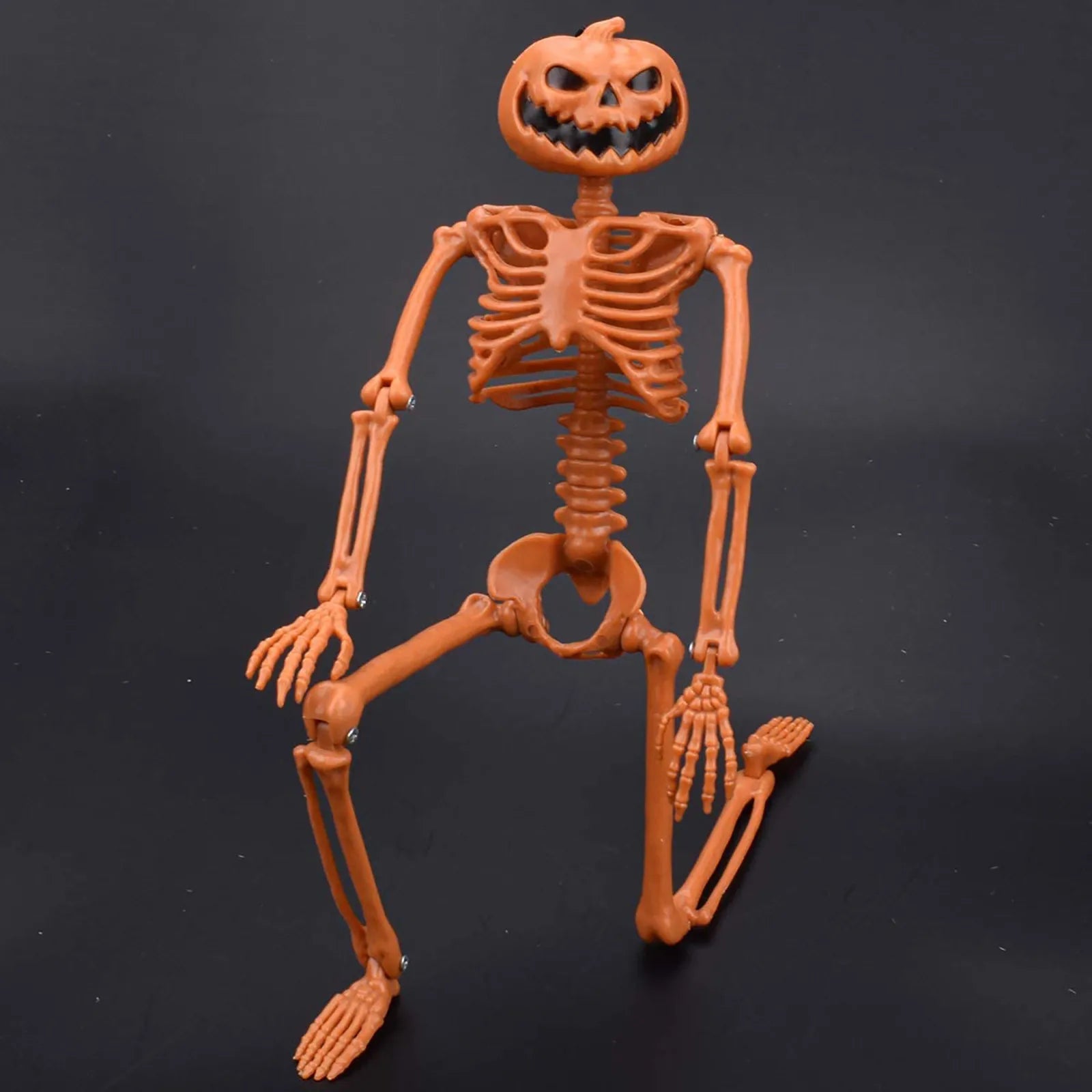 Halloween Person Size Skeleton  Hanging Props Poseable Movable Fake Human Skull Bones Haunted House Party Decoration