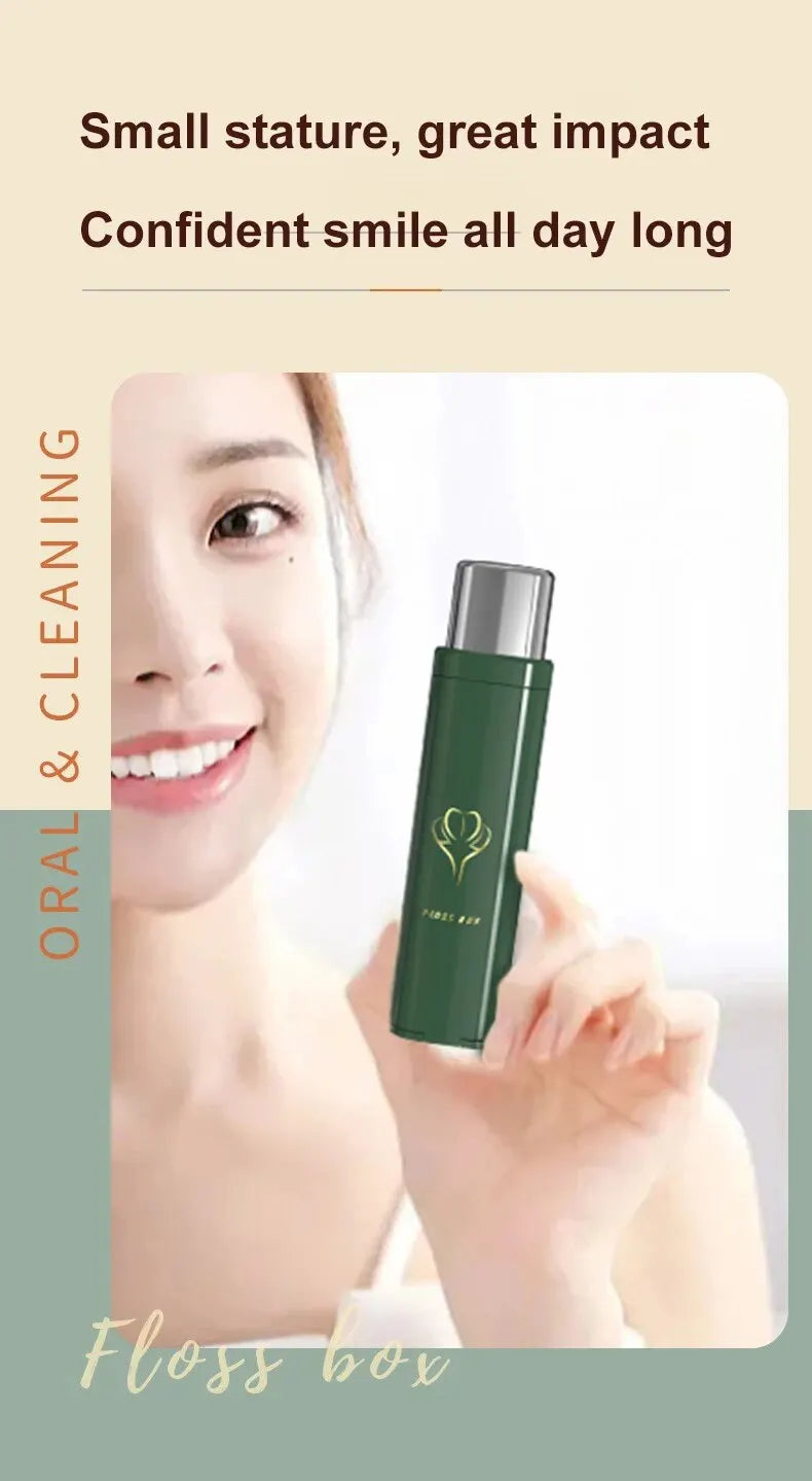 Small Floss Storage Box Household Portable Automatic Pop-up Dental Floss Storage Box Can Carry-on Easy to Use