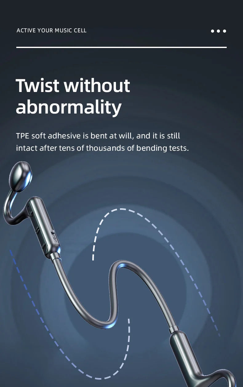 Ks15 Bluetooth Earphone Neck Mounted Wireless Headset With High Power Sound Conduction And Long Battery Life