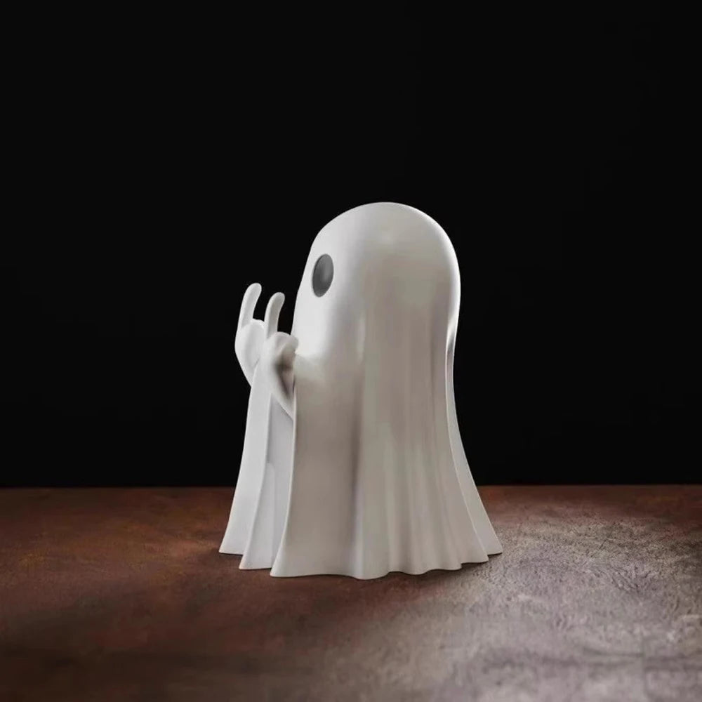 Halloween Ghost Ornament Cute Resin Creative Pen Holder Funny Creative Ghosts Home DIY Decor Cute Tabletop Ornaments Funny Gifts