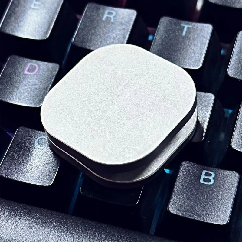 Metal Fidget Haptic Clicker Seesaw Push Card Magnetic Slider Decompression Toy EDC Gadgets For Adults Relaxation Antistress