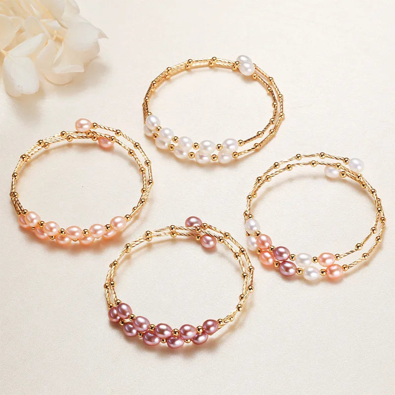 Accessories wholesale ethnic style bracelet Baroque freshwater pearl bracelet female