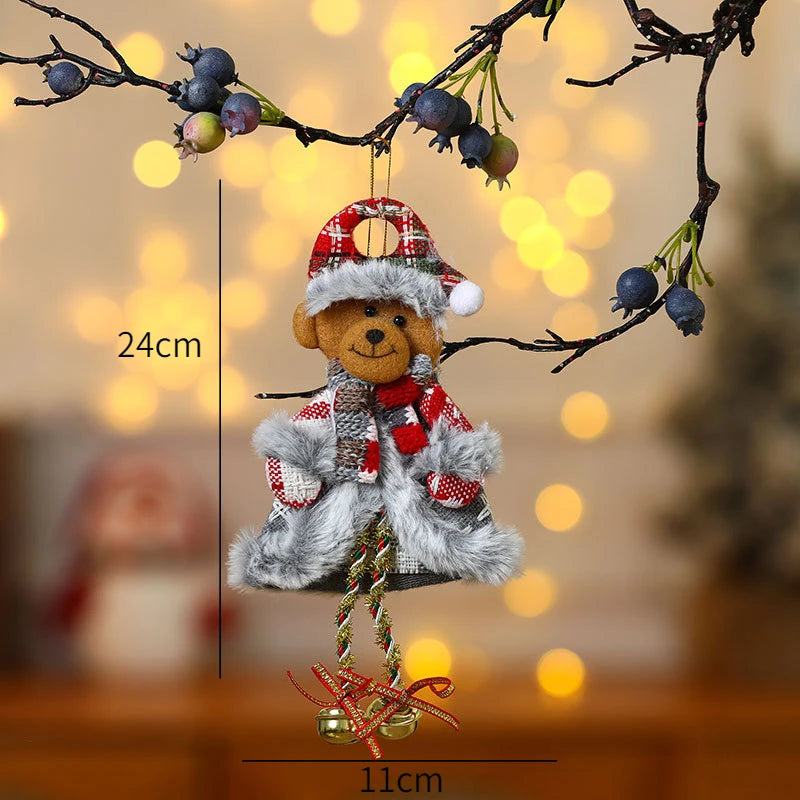 New Year 2022 Christmas Tree Decorations Cute Dolls Pendant Navidad 2021 Home Decor Christmas Tree Ornaments Xmas Gift