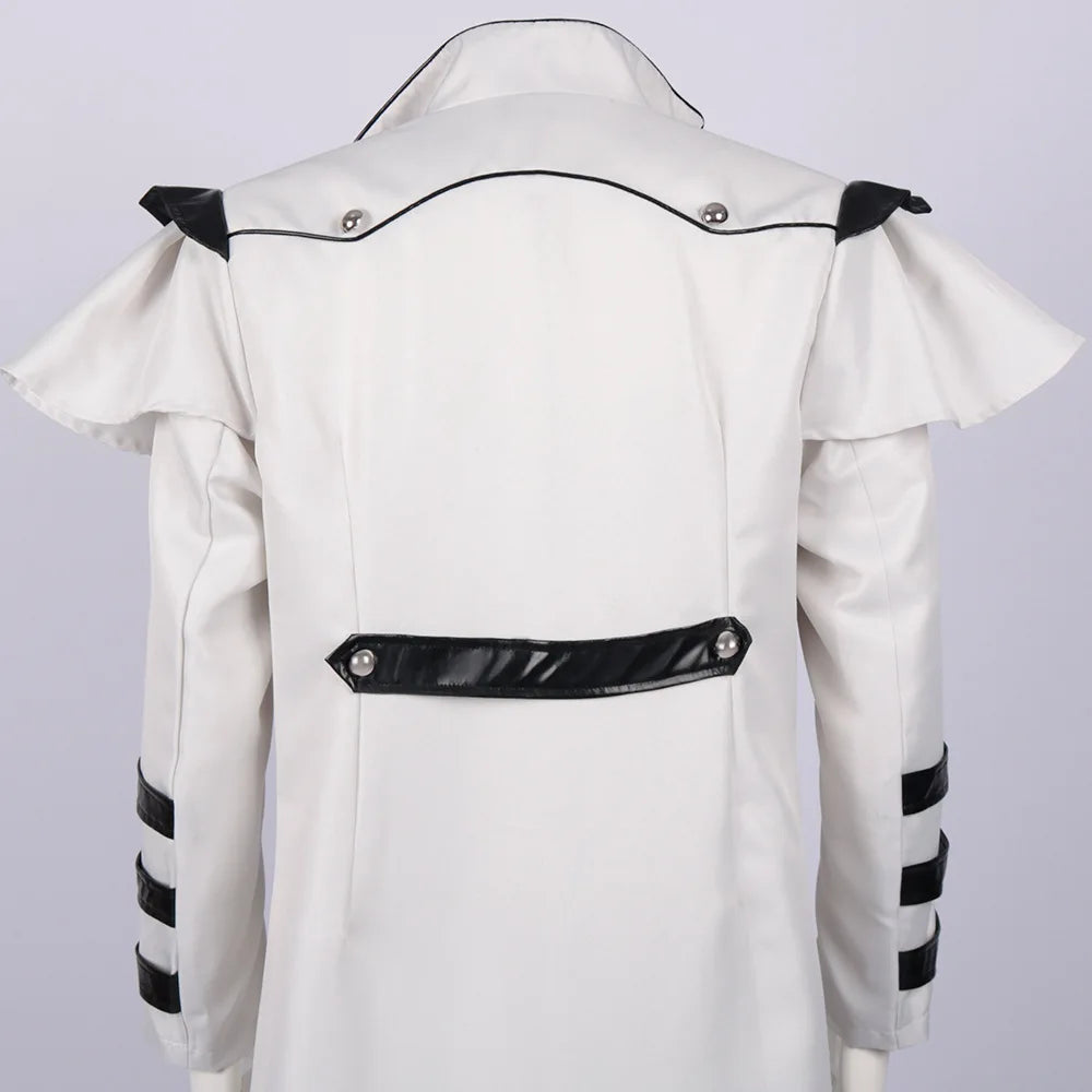 Halloween cosplay: a medieval stage performance costume with a split windbreaker, hat, and scepter for a palace banquet