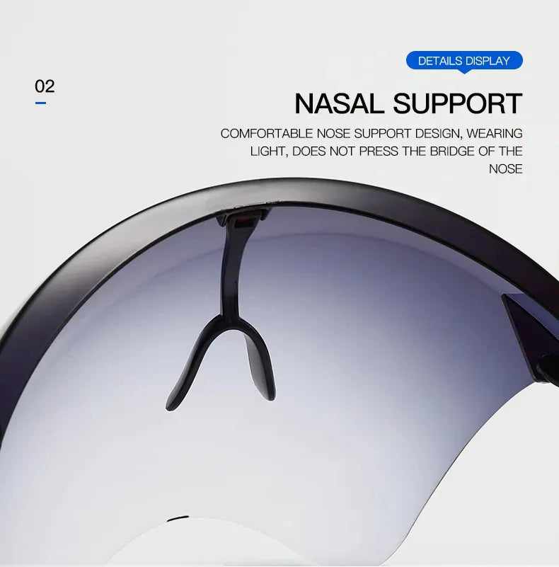Sunglasses Women Men Protective Faceshield Glasses Goggles Full Face Covered Spherical Lens Anti-Spray Safety Cycling Sunglasses