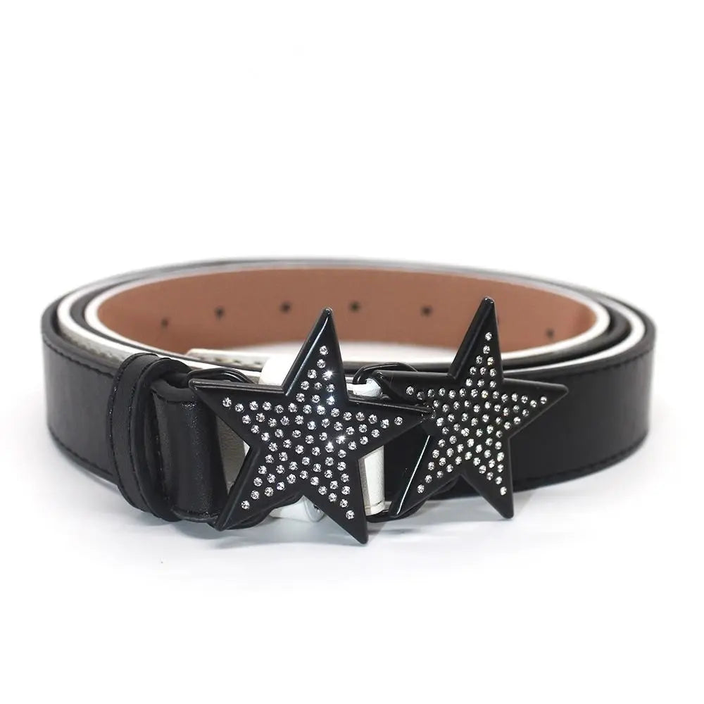 Accessories Alloy Width Waist Belt PU Leather Retro Women Waist Belt Adjustable Waistband Corset Belt Star Buckle Belt