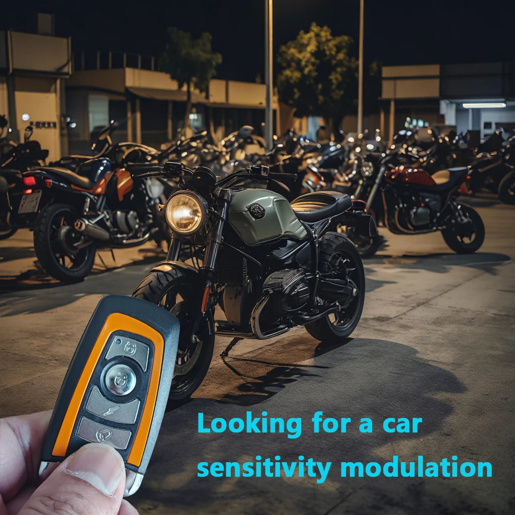 Motorcycle Alarm System 1-Way Motorcycle Anti Theft Kit Car Security Alarm System DC 12V 125dB Built in Vibration Sensor