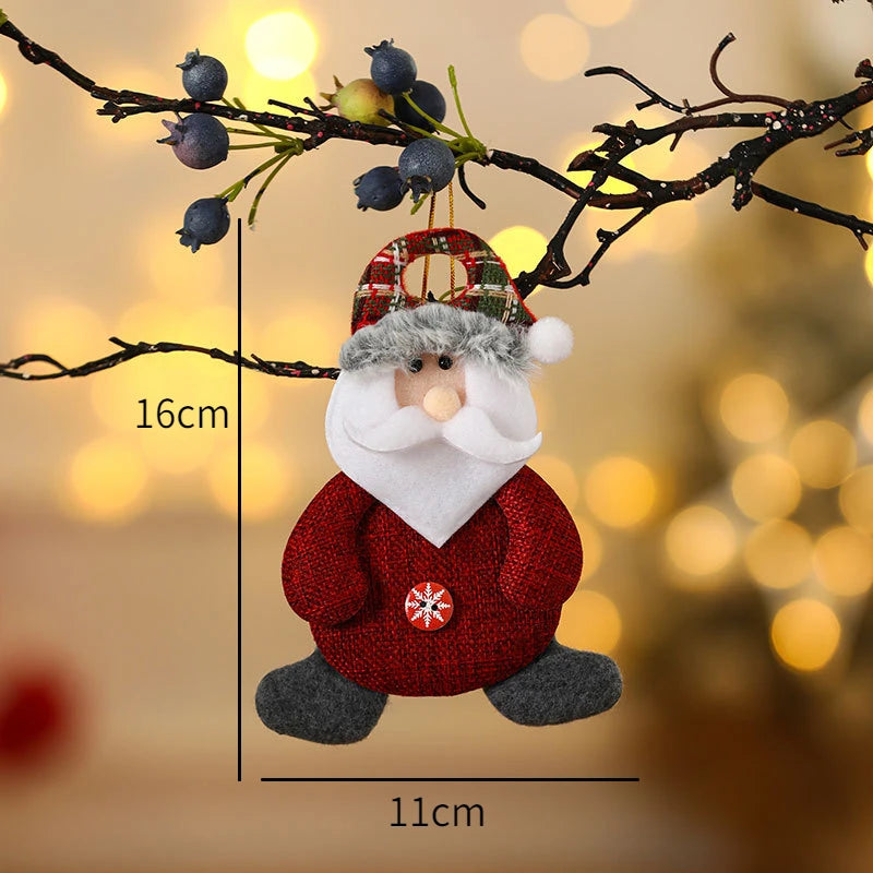 New Year 2022 Christmas Tree Decorations Cute Dolls Pendant Navidad 2021 Home Decor Christmas Tree Ornaments Xmas Gift