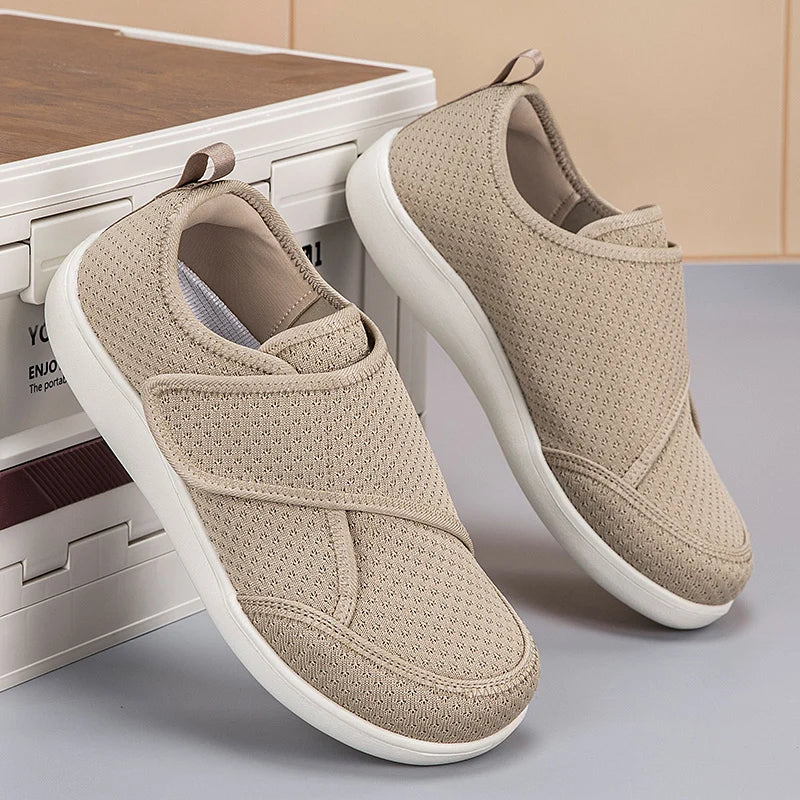 Open Shoes for Elderly Adjustable Diabetic Shoes Swollen Foot Fat Wide Hallux Valgus Bunion Orthopedics Thumb Eversion Men Women