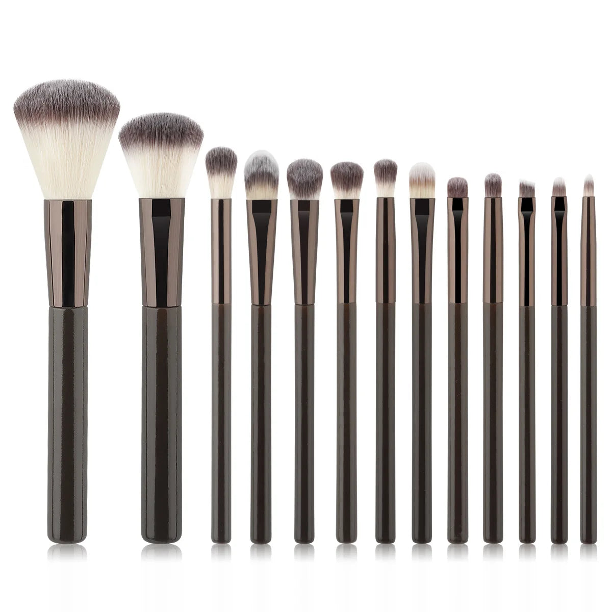 Makeup Brushes Powder Foundation Concealer  Eye Shadow Eyebrow Eyeliner Sculpting Brush Aluminum Handle