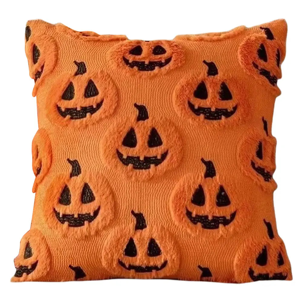 Halloween Decoration For Home Cartoon Pumpkin Bat Ghost Pillowcase Horror Soft Pillowcase Party Supplies Haloween Home Ornament