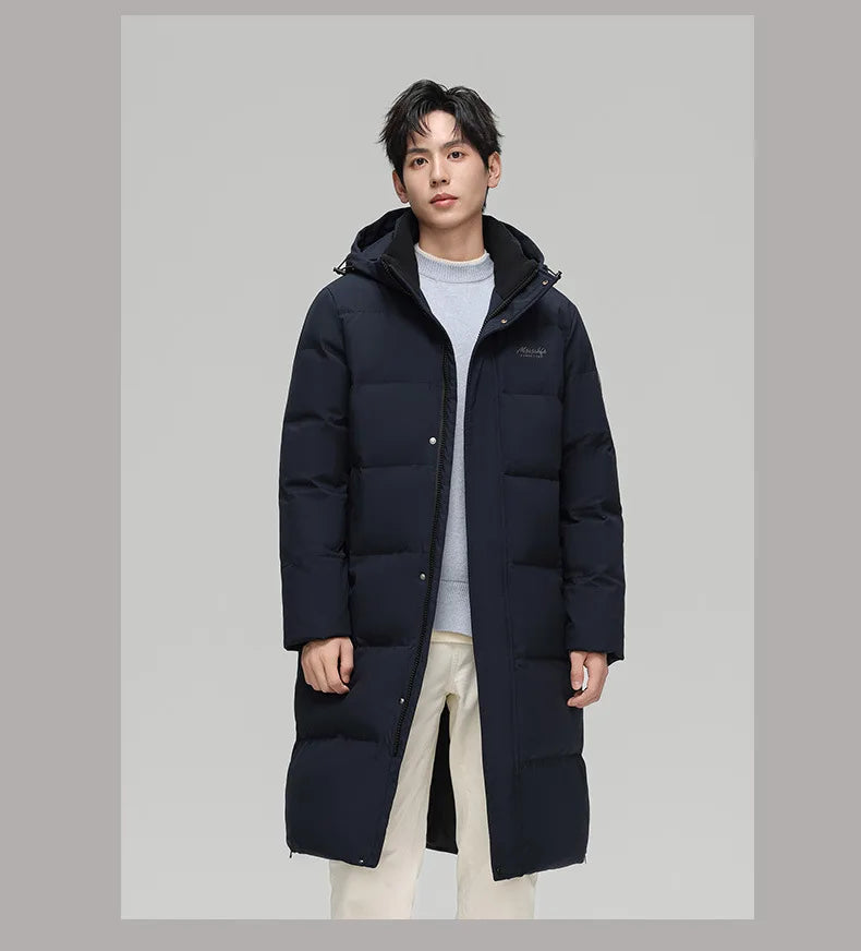 Canada Fashion Winter Jackets for Man Down Parka Coat Man White Goose Down Jacket Hooded Warm Thick Long Puffer Jacket HXY252