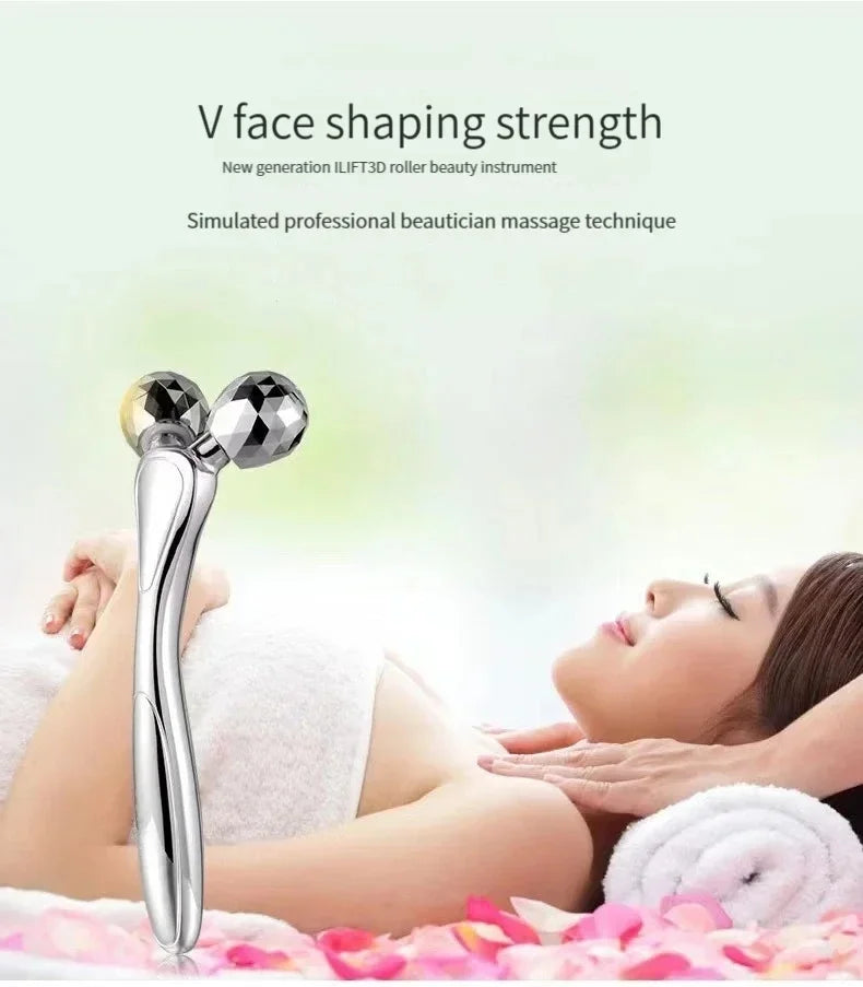 3D Facial Roller Massage V Shape Face Lifting Massage Lift Full Body Massage Massage Relaxation Beauty Massage