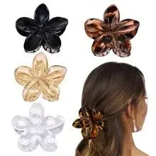 Women Fashion Flower Claw Clip Women Summer Beach Hawaiian Headwear Cute Preppy Stuff Female Hair Accessories for Four Seasons