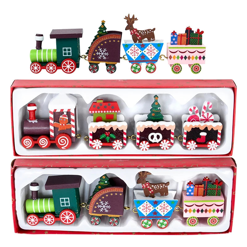Christmas Train Merry Christmas Decorations For Home 2025 Cristmas Ornament Xmas Navidad Noel Gifts Happy New Year 2026 Gifts